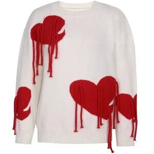 Bleeding Hearts Cozy Pullover Sweater
